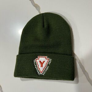NWOT Urban Outfitters Green Yellowstone National Park Beanie